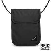 Paszportówka antykradzieżowa na szyję Pacsafe Coversafe X75 - czarna