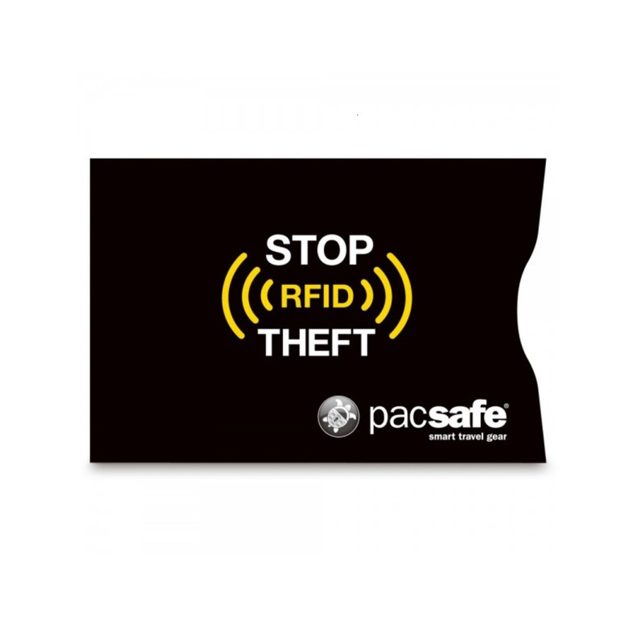 Etui na karty RFID/ antykradzieżowe chroniące przed odczytem Pacsafe 2 sztuki- czarne