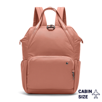 Plecak damski antykradzieżowy Pacsafe Citysafe CX Econyl - różowy