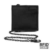 Portfel antykradzieżowy męski mały RFID Pacsafe Z100 - czarny