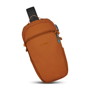 Plecak antykradzieżowy na jedno ramię Pacsafe ECO 12L - pomarańczowy  z econylu